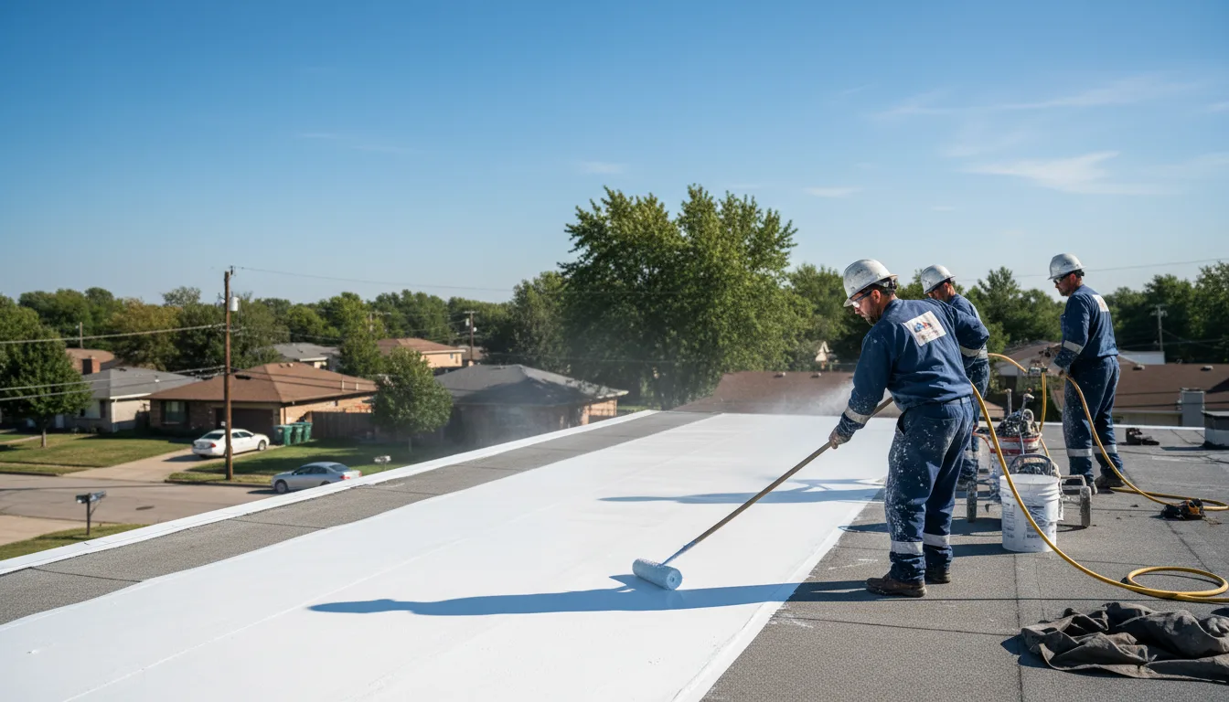 Commercial roof coating in Yellow Springs, OH near me